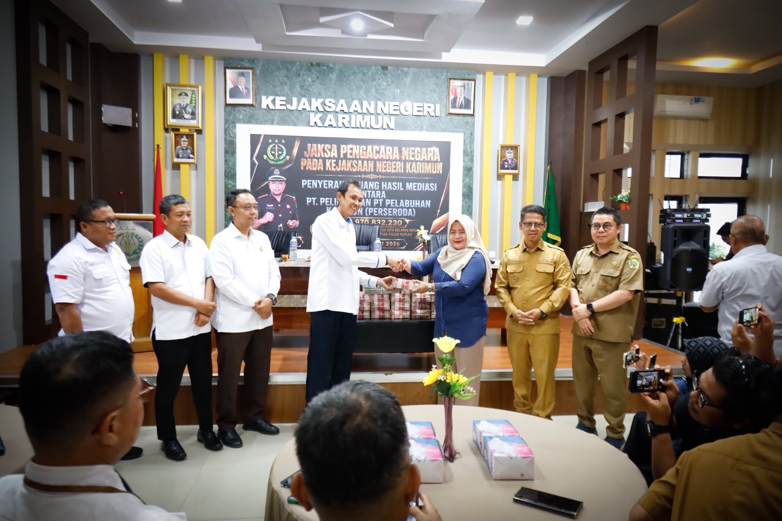 Melalui Jalur Non-Litigasi, Kejari Karimun Fasilitasi Sengketa Pelindo dan PT Pelabuhan Karimun Senilai Rp1,9 Miliar Berakhir Damai.